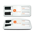 Dry Erase Gear Marker & Eraser Set with Black Dry Erase Markers